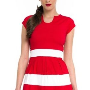 White and red Estella dress